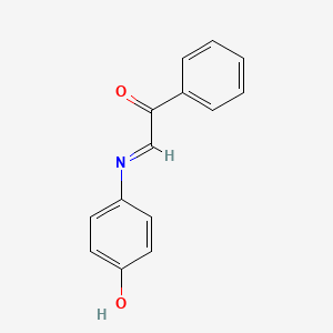 (2E)-2-[(4-Hydroxyphenyl)imino]-1-phenylethan-1-one