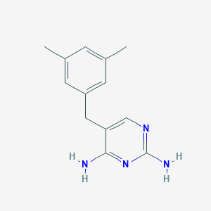 molecular formula C13H16N4 B3044865 5-[(3,5-Dimethylphenyl)methyl]pyrimidine-2,4-diamine CAS No. 100515-04-6