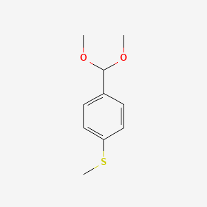 molecular formula C10H14O2S B3044866 4-Dimethoxymethylphenyl methyl sulfide CAS No. 100515-17-1