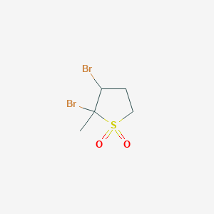 molecular formula C5H8Br2O2S B3044869 2,3-Dibromo-2-methyl-1lambda~6~-thiolane-1,1-dione CAS No. 100516-82-3