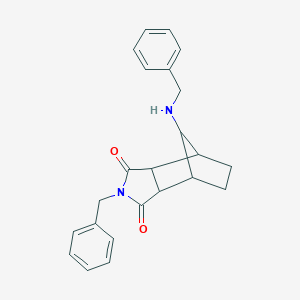molecular formula C23H24N2O2 B304487 4-Benzyl-10-(benzylamino)-4-azatricyclo[5.2.1.0~2,6~]decane-3,5-dione 