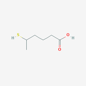 molecular formula C6H12O2S B3044873 5-Sulfanylhexanoic acid CAS No. 100523-79-3