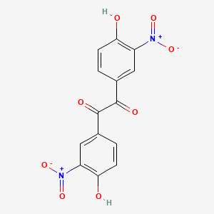molecular formula C14H8N2O8 B3044875 Ethanedione, bis(4-hydroxy-3-nitrophenyl)- CAS No. 100527-31-9