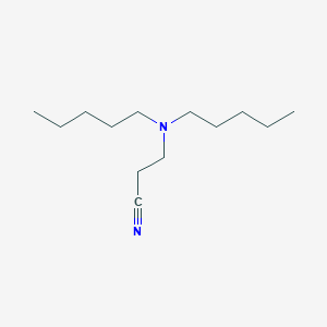 3-(Dipentylamino)propanenitrile