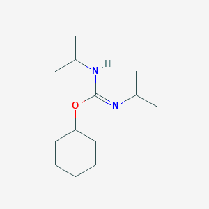 molecular formula C13H26N2O B3044877 Cyclohexyl N,N'-dipropan-2-ylcarbamimidate CAS No. 100528-00-5