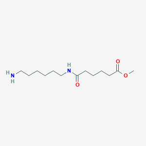 molecular formula C13H26N2O3 B3044878 Hexanoic acid, 6-[(6-aminohexyl)amino]-6-oxo-, methyl ester CAS No. 100528-25-4