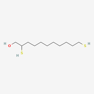 molecular formula C11H24OS2 B3044889 2,11-Bis(sulfanyl)undecan-1-ol CAS No. 100536-94-5