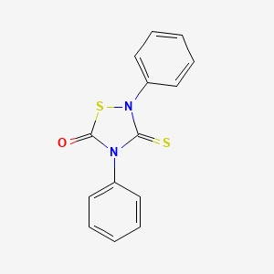 molecular formula C14H10N2OS2 B3044891 1,2,4-Thiadiazolidin-5-one, 2,4-diphenyl-3-thioxo- CAS No. 100537-34-6