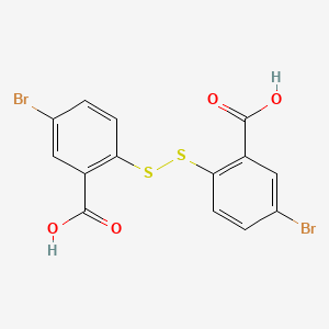 molecular formula C14H8Br2O4S2 B3044894 2,2'-Disulfanediylbis(5-bromobenzoic acid) CAS No. 100540-90-7