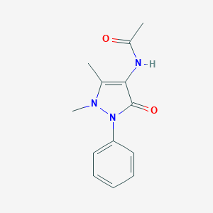 molecular formula C13H15N3O2 B030449 4-乙酰氨基安替比林 CAS No. 83-15-8