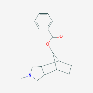 molecular formula C17H21NO2 B304490 4-Methyl-4-azatricyclo[5.2.1.0~2,6~]dec-10-yl benzoate 