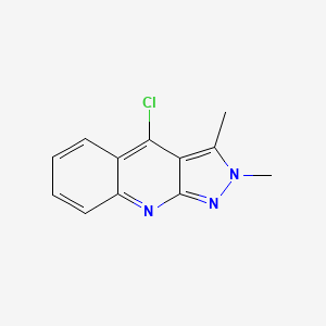molecular formula C12H10ClN3 B3044900 4-Chloro-2,3-dimethyl-2H-pyrazolo[3,4-B]quinoline CAS No. 100548-67-2