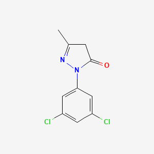 molecular formula C10H8Cl2N2O B3044904 2-(3,5-dichlorophenyl)-5-methyl-4H-pyrazol-3-one CAS No. 100553-84-2