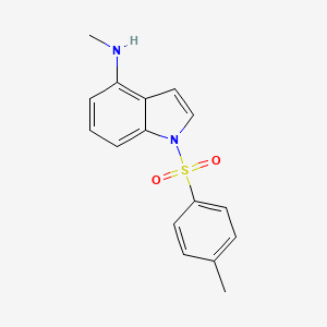 molecular formula C16H16N2O2S B3044908 1H-Indol-4-amine, N-methyl-1-[(4-methylphenyl)sulfonyl]- CAS No. 100557-17-3