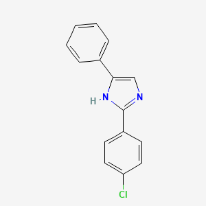 molecular formula C15H11ClN2 B3044910 2-(4-chlorophenyl)-5-phenyl-1H-imidazole CAS No. 100558-20-1