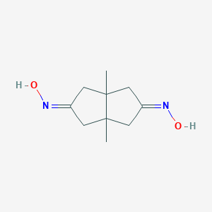 molecular formula C10H16N2O2 B304492 3a,6a-dimethyltetrahydro-2,5(1H,3H)-pentalenedione dioxime 