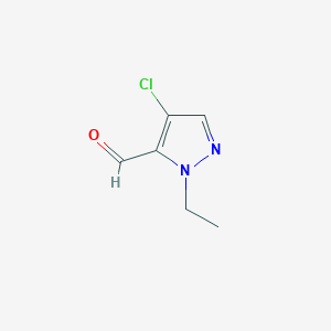 molecular formula C6H7ClN2O B3044922 4-chloro-1-ethyl-1H-pyrazole-5-carbaldehyde CAS No. 1005609-70-0