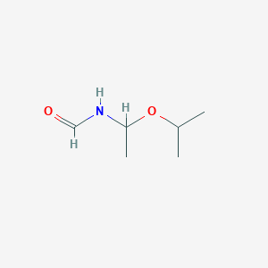 molecular formula C6H13NO2 B3044941 Formamide, N-[1-(1-methylethoxy)ethyl]- CAS No. 100579-02-0