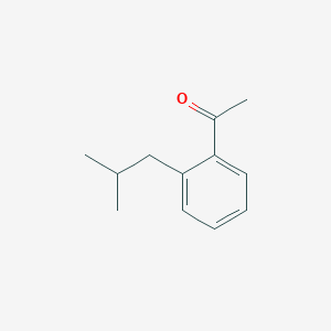 molecular formula C12H16O B3044946 1-[2-(2-Methylpropyl)phenyl]ethan-1-one CAS No. 100585-54-4