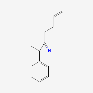 molecular formula C13H15N B3044951 2H-Azirine, 3-(3-butenyl)-2-methyl-2-phenyl- CAS No. 100589-87-5