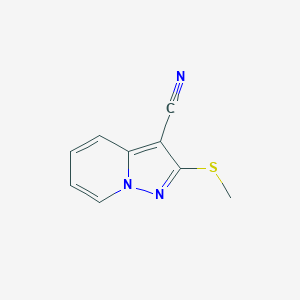 Pyrazolo[1,5-a]pyridine-3-carbonitrile, 2-(methylthio)-