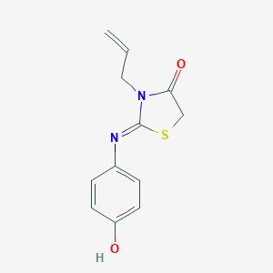 molecular formula C12H12N2O2S B304496 3-Allyl-2-[(4-hydroxyphenyl)imino]-1,3-thiazolidin-4-one 