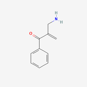 molecular formula C10H11NO B3044960 2-(Aminomethyl)-1-phenylprop-2-en-1-one CAS No. 100596-02-9