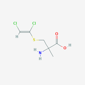 molecular formula C6H9Cl2NO2S B3044961 S-(1,2-Dichloroethenyl)-2-methyl-DL-cysteine CAS No. 100596-88-1