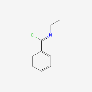 molecular formula C9H10ClN B3044967 N-Ethylbenzimidoyl chloride CAS No. 1006-93-5