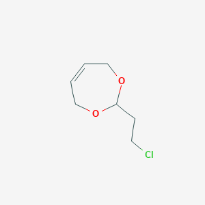 molecular formula C7H11ClO2 B3044971 1,3-Dioxepin, 2-(2-chloroethyl)-4,7-dihydro- CAS No. 100604-63-5