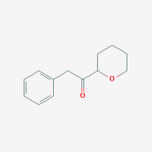 molecular formula C13H16O2 B3044973 2-Phenyl-1-(tetrahydro-2H-pyran-2-yl)ethanone CAS No. 100612-18-8