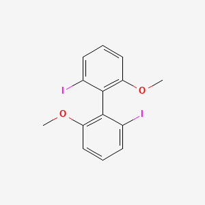 molecular formula C14H12I2O2 B3044983 1,1'-Biphenyl, 2,2'-diiodo-6,6'-dimethoxy- CAS No. 100871-97-4