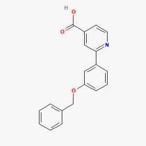 molecular formula C19H15NO3 B3044984 2-(3-Benzyloxyphenyl)isonicotinic acid CAS No. 1008774-47-7