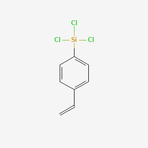 molecular formula C8H7Cl3Si B3044986 Trichloro(4-ethenylphenyl)silane CAS No. 1009-48-9