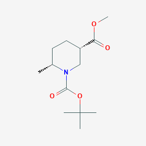 1-tert-butyl 3-methyl (3S,6R)-6-methylpiperidine-1,3-dicarboxylate