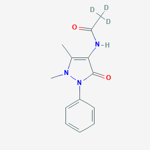 molecular formula C13H15N3O2 B030450 4-乙酰氨基安替比林-d3 CAS No. 342821-66-3