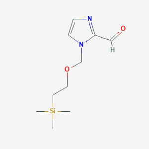 molecular formula C10H18N2O2Si B3045004 1-((2-(trimethylsilyl)ethoxy)methyl)-1H-imidazole-2-carbaldehyde CAS No. 101226-42-0