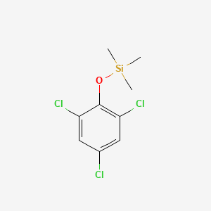 molecular formula C9H11Cl3OSi B3045009 Trimethyl-(2,4,6-trichlorophenoxy)silane CAS No. 1013-45-2