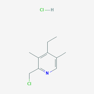 molecular formula C10H15Cl2N B3045022 2-(Chloromethyl)-4-ethyl-3,5-dimethylpyridine hydrochloride CAS No. 1015056-94-6