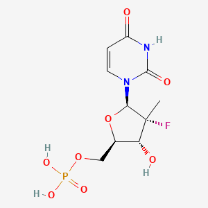molecular formula C10H14FN2O8P B3045023 5'-尿苷酸，2'-脱氧-2'-氟-2'-甲基-，(2'R)- CAS No. 1015073-43-4
