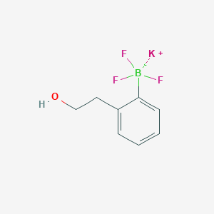 molecular formula C8H9BF3KO B3045024 Potassium trifluoro[2-(2-hydroxyethyl)phenyl]boranuide CAS No. 1015082-79-7
