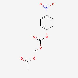 molecular formula C10H9NO7 B3045037 碳酸，(乙酰氧基)甲基 4-硝基苯酯 CAS No. 101623-70-5