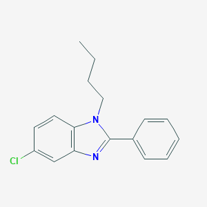 molecular formula C17H17ClN2 B304504 1-butyl-5-chloro-2-phenyl-1H-benzimidazole 