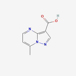 molecular formula C8H7N3O2 B3045040 7-Methylpyrazolo[1,5-a]pyrimidine-3-carboxylic acid CAS No. 1016505-59-1