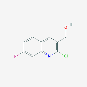 molecular formula C10H7ClFNO B3045050 (2-Chloro-7-fluoroquinolin-3-yl)methanol CAS No. 1017429-31-0