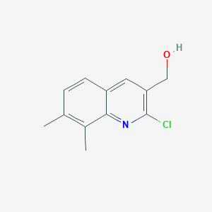 molecular formula C12H12ClNO B3045051 (2-Chloro-7,8-dimethylquinolin-3-yl)methanol CAS No. 1017429-47-8