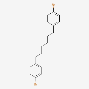 molecular formula C18H20Br2 B3045065 Benzene, 1,1'-(1,6-hexanediyl)bis[4-bromo- CAS No. 101783-96-4