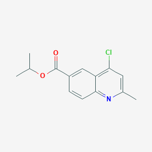 molecular formula C14H14ClNO2 B3045081 Propan-2-yl 4-chloro-2-methylquinoline-6-carboxylate CAS No. 1018128-07-8