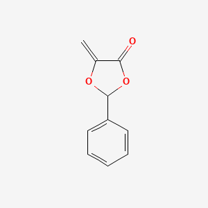 molecular formula C10H8O3 B3045091 1,3-Dioxolan-4-one, 5-methylene-2-phenyl- CAS No. 101822-11-1