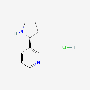 molecular formula C9H13ClN2 B3045094 (S)-3-(吡咯烷-2-基)吡啶盐酸盐 CAS No. 101832-65-9